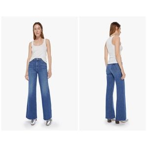 NWT MOTHER The Hustler Roller Heel Fray Sz 25